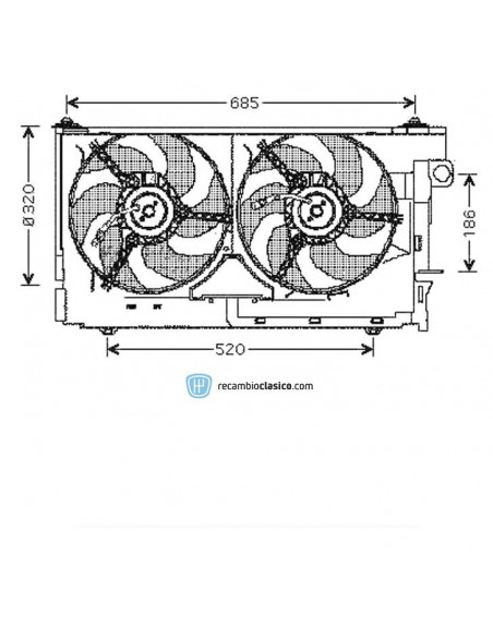 Comprar Ventilador eléctrico PEUGEOT 306 1.9D/1.9TD A/C online