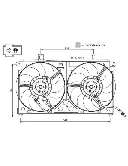 Comprar Ventilador eléctrico CITROEN Saxo 1.5D/1.1/1.4/1.6 A/C