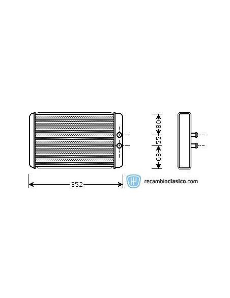 Comprar radiador de calefacción PEUGEOT Boxer 01-06 online