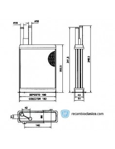 Comprar radiador de calefacción PEUGEOT BOXER 94-01 online