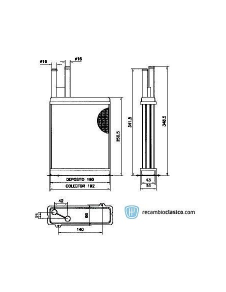 Comprar radiador de calefacción CITROEN JUMPER online