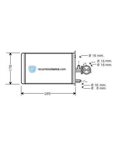 Comprar radiador de calefacción CITROEN C25 81 online