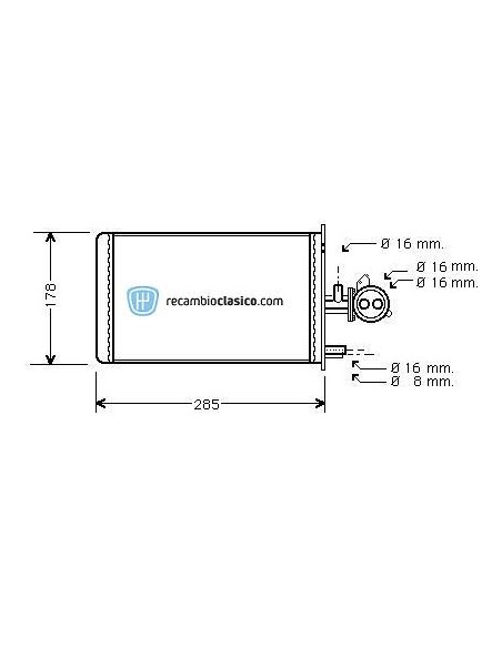 Comprar radiador de calefacción CITROEN C25 81 online