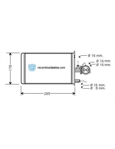 Comprar radiador de calefacción PEUGEOT J5 81- online