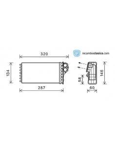 Comprar radiador de calefacción CITROEN Xsara Picasso