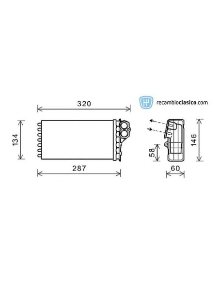 Comprar radiador de calefacción CITROEN Xsara Picasso