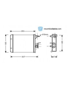Comprar radiador de calefacción FIAT Ducato 1.9 D/1.9 TD 87-90