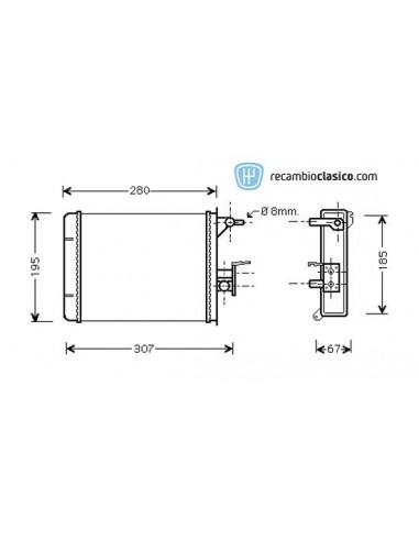 Comprar radiador de calefacción FIAT Ducato 1.9 D/1.9 TD 87-90