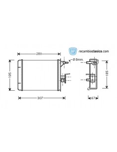 Comprar radiador de calefacción CITROEN C25 1.9 D 87-90 online