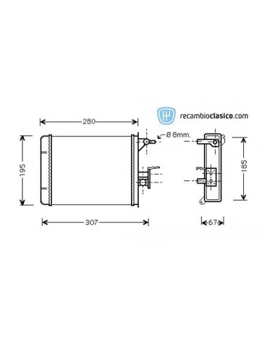 Comprar radiador de calefacción CITROEN C25 1.9 D 87-90 online
