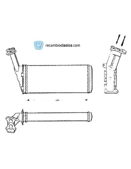 Comprar radiador de calefacción CITROEN BX (Todos Modelos) 82-