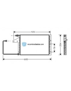 Comprar Condensador aire acondicionado CITROEN AX 86-91 online