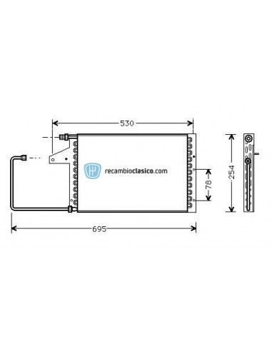 Comprar Condensador aire acondicionado CITROEN AX 86-91 online