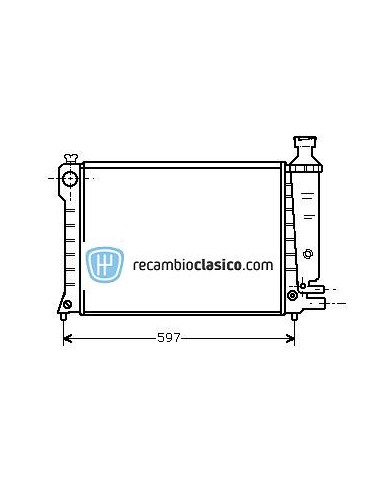 Comprar Radiador refrigeración CITROEN XM 2.0 / 2.0 Turbo 89-00