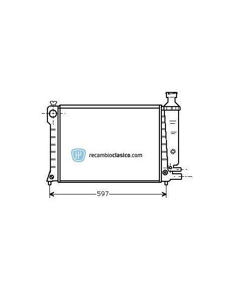 Comprar Radiador refrigeración PEUGEOT 605 2.0 89-99 online