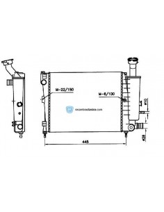 Comprar Radiador refrigeración CITROEN AX 14 D/TD 88- online