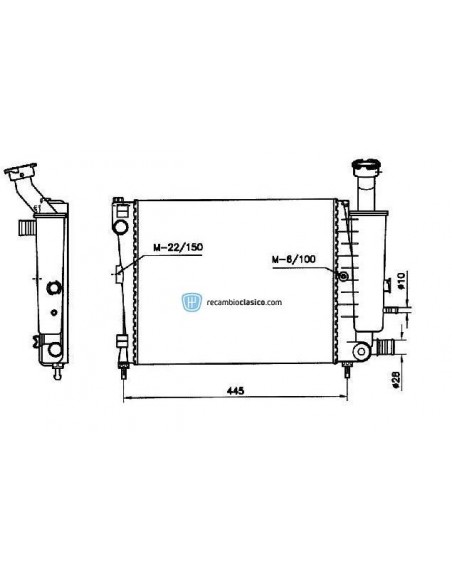 Comprar Radiador refrigeración CITROEN AX 14 D/TD 88- online