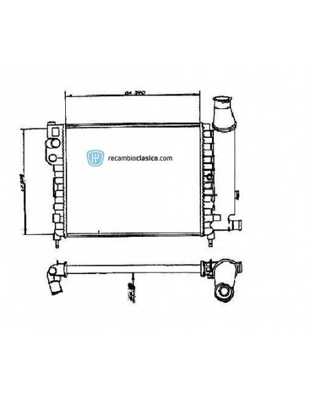 Comprar Radiador refrigeración CITROEN AX II 10/11/14/GTi 86-98