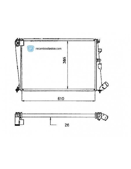 Comprar Radiador refrigeración CITROEN Xantia 1.8/2.0 Sx/Vsx