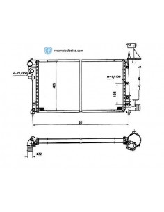Comprar Radiador refrigeración CITROEN Saxo cup 1.6 16V +/- AC