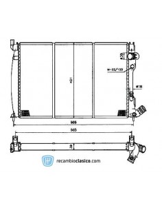 Comprar Radiador refrigeración CITROEN Xantia 1.9 TD 93- (Sem