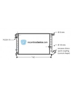 Comprar Radiador refrigeración CITROEN Xsara 1.9 D / 1.9 TD AC