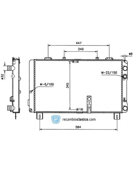 Comprar Radiador refrigeración CITROEN CX 2.2D/2.5D 75-85 online