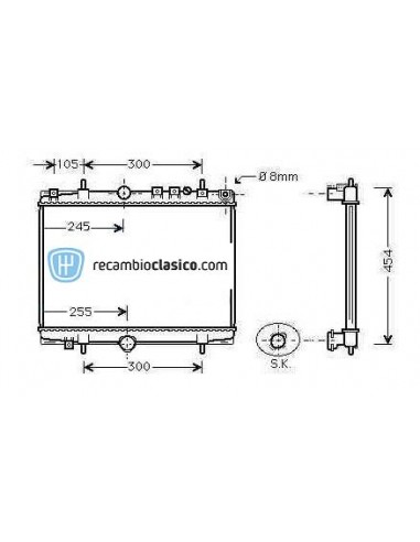 Comprar Radiador refrigeración CITROEN Xantia 3.0 V6 / 2.1TD