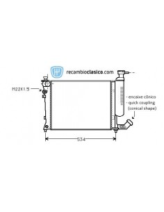 Comprar Radiador refrigeración CITROEN ZX 1.1/1.4 91- online