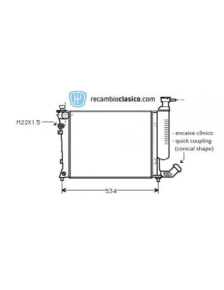 Comprar Radiador refrigeración CITROEN ZX 1.1/1.4 91- online