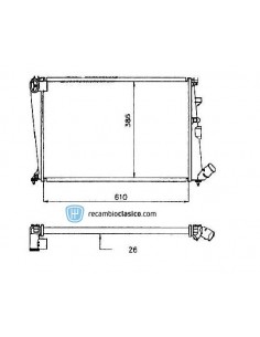Comprar Radiador refrigeración CITROEN Xantia 1.8/2.0 Sx/Vsx