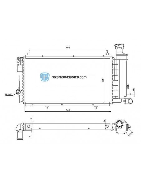 Comprar Radiador refrigeración CITROEN C15 Diesel 88-94 online