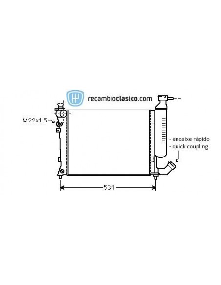Comprar Radiador refrigeración PEUGEOT 306 1.4 98-00 online
