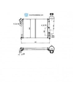Comprar Radiador refrigeración PEUGEOT 106 II 96 online