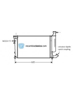 Comprar Radiador refrigeración CITROEN Xsara A.C. 99- online