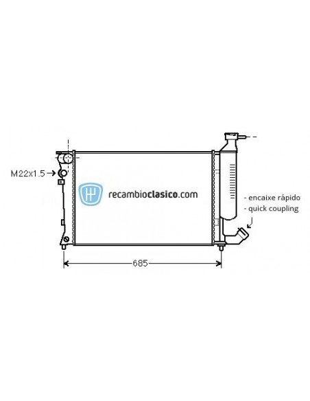 Comprar Radiador refrigeración CITROEN Xsara A.C. 99- online