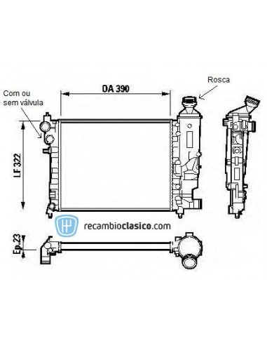 Comprar Radiador refrigeración PEUGEOT 106 II 96- online