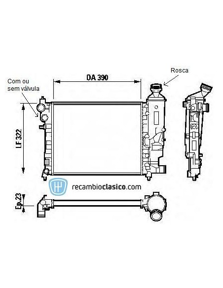 Comprar Radiador refrigeración PEUGEOT 106 II 96- online