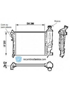 Comprar Radiador refrigeración CITROEN SAXO 1.0/1.1/1.3/1.5 95-