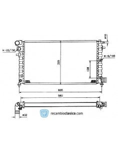 Comprar Radiador refrigeración PEUGEOT 106 I-II Diesel 95 online