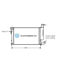 Comprar Radiador refrigeración PEUGEOT 306 II online