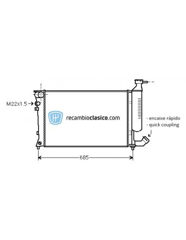 Comprar Radiador refrigeración PEUGEOT 306 II online