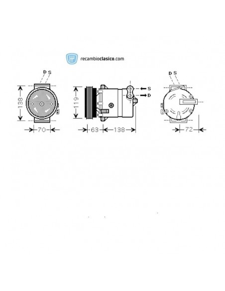 Comprar Compresor aire acondicionado FIAT Brava 1.6 95-01 /