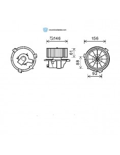 Comprar Ventilador de habitáculo FIAT Punto 55 online