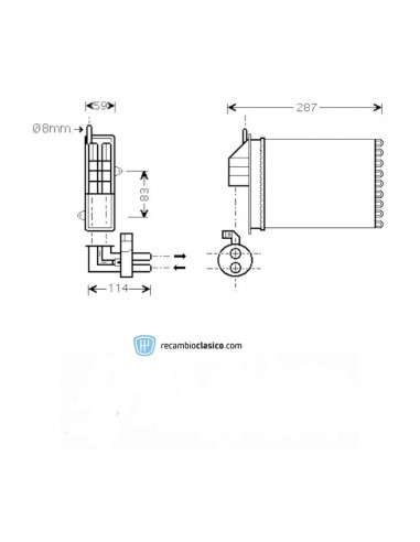Comprar radiador de calefacción FIAT Seicento 97-10 online