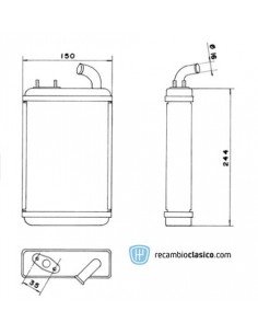 Comprar radiador de calefacción SEAT 127 71-86 2