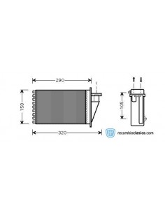 Comprar radiador de calefacción FIAT Marea/Multipla/Brava/Bravo