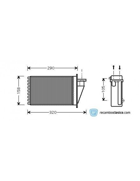 Comprar radiador de calefacción FIAT Marea/Multipla/Brava/Bravo