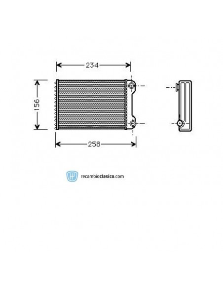 Comprar radiador de calefacción FIAT Punto (188) 99-12 / Doblo