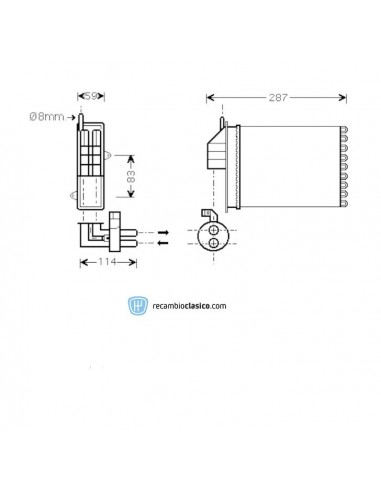 Comprar radiador de calefacción FIAT Seicento 97-10 online